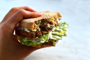vegan oil-free burger