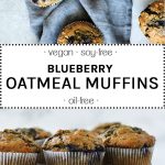 began blueberry oatmeal muffins