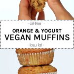 Orange yogurt muffins